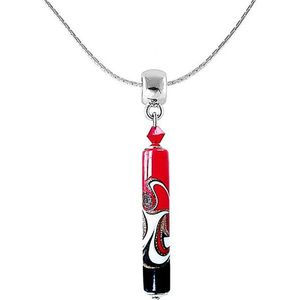 Lampglas Vášnivý náhrdelník Red Black s unikátnou perlou Lampglas NPR12 vyobraziť