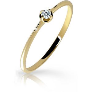 Cutie Diamonds Jemný prsteň zo žltého zlata s briliantom DZ6729-2931-00-X-1 48 mm vyobraziť