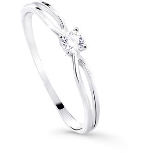 Cutie Diamonds Trblietavý zásnubný prsteň z bieleho zlata s briliantom DZ8027-00-X-2 48 mm vyobraziť