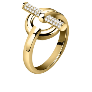 Morellato Elegantný pozlátený prsteň z ocele s kryštálmi Abbraccio SAUC09 52 mm vyobraziť
