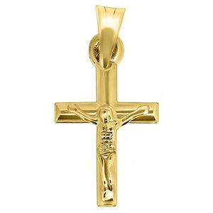 Brilio Prívesok zo žltého zlata Ježiš na kríži CRS067_AU_Y vyobraziť