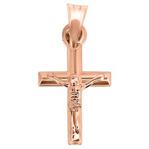Brilio Prívesok z ružového zlata Ježiš na kríži CRS067_AU_R vyobraziť