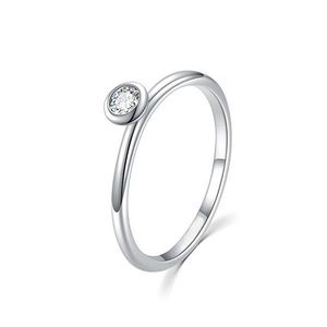 MOISS Pôvabný strieborný prsteň s čírym zirkónom R00019 59 mm vyobraziť
