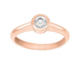 Brilio Pôvabný prsteň z ružového zlata so zirkónom SR042RAU 48 mm vyobraziť