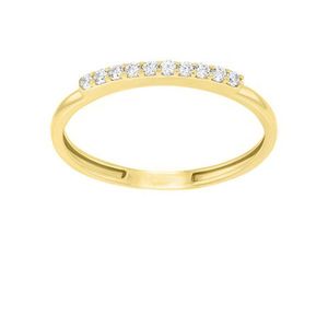 Brilio Elegantný prsteň zo žltého zlata so zirkónmi GR067YAU 48 mm vyobraziť
