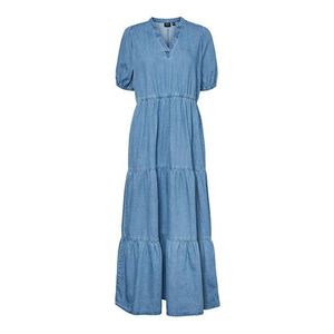 Vero Moda Dámske šaty VMPENELOPE 10255439 Light Blue Denim XS vyobraziť