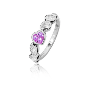 JVD Romantický strieborný prsteň so zirkónmi SVLR0148SH8R2 56 mm vyobraziť