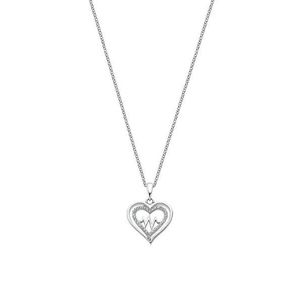 Lotus Silver Romantický strieborný náhrdelník Srdce sa zirkónmi LP3043-1 / 1 vyobraziť