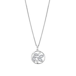 Lotus Silver Trblietavý strieborný náhrdelník so zirkónmi LP3068-1 / 1 (retiazka, prívesok) vyobraziť