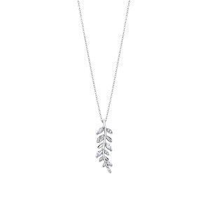 Lotus Silver Krásny strieborný náhrdelník s čírymi zirkónmi LP3088-1 / 1 (retiazka, prívesok) vyobraziť