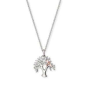 Engelsrufer Nežný strieborný bicolor náhrdelník so stromom života ERN-TREE-BIR (retiazka, prívesok) vyobraziť