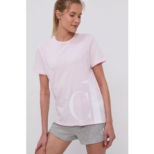 Pyžamové tričko Calvin Klein Underwear CK One ružová farba vyobraziť