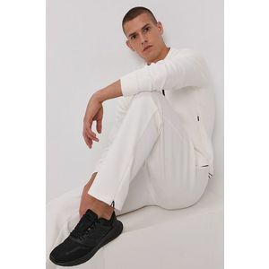 Nohavice Guess pánske, biela farba, jednofarebné vyobraziť