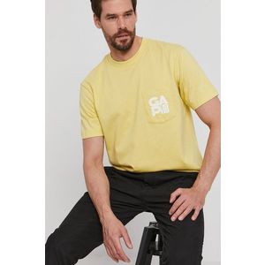 Tričko GAP pánske, žltá farba, s potlačou vyobraziť