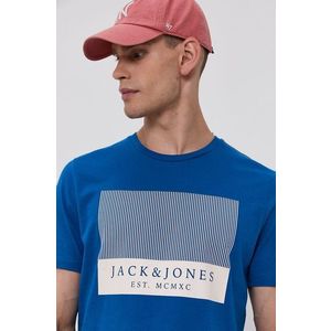 Bavlnené tričko Jack & Jones s potlačou vyobraziť