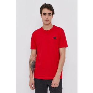 Bavlnené tričko Paul&Shark červená farba, jednofarebné vyobraziť
