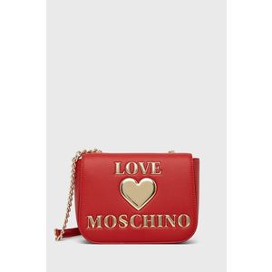 Kabelka Love Moschino červená farba vyobraziť