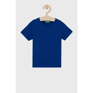 Detské bavlnené tričko United Colors of Benetton jednofarebné vyobraziť