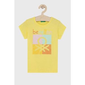 Detské bavlnené tričko United Colors of Benetton vyobraziť