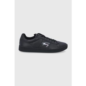 Kožená obuv Tommy Jeans čierna farba vyobraziť
