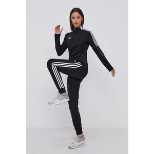 Nohavice adidas GM8733 dámske, čierna farba, jednofarebné vyobraziť