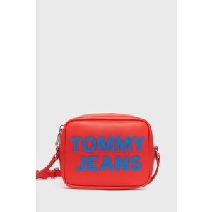 Kabelka Tommy Jeans červená farba vyobraziť