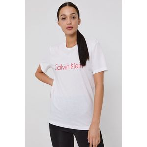 Pyžamové tričko Calvin Klein Underwear biela farba, bavlnené vyobraziť