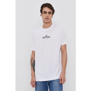 Bavlnené tričko Paul&Shark biela farba, s potlačou vyobraziť