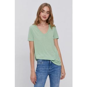 Tričko Vero Moda dámske, zelená farba vyobraziť