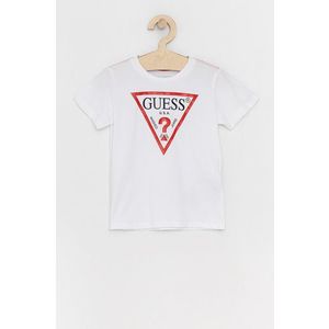 Detské tričko Guess biela farba, melanžové vyobraziť