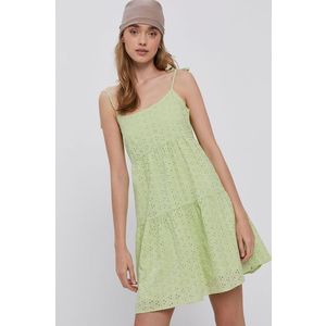 Šaty Tally Weijl zelená farba, mini, áčkový strih vyobraziť