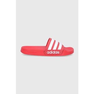 Šľapky adidas pánske, červená farba vyobraziť
