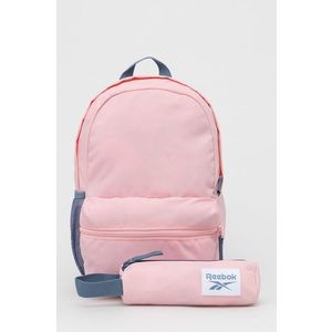 Detský ruksak Reebok ružová farba, malý, jednofarebný vyobraziť