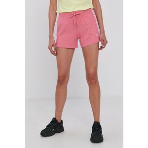 Šortky adidas H07885 dámske, ružová farba, jednofarebné, stredne vysoký pás vyobraziť