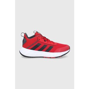 Topánky adidas Ownthegame 2.0 červená farba vyobraziť