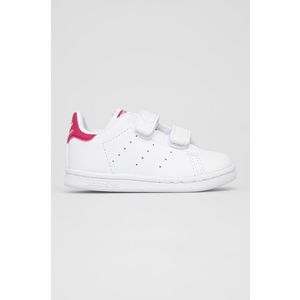 Detské topánky adidas Originals Stan Smith CF I FX7538 biela farba vyobraziť