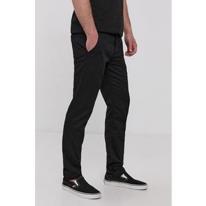 Nohavice Vans pánske, čierna farba, priliehavé vyobraziť