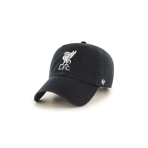 Šiltovka 47brand EPL Liverpool čierna farba, s nášivkou vyobraziť