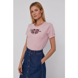 Tričko Pepe Jeans Zaidas dámske, ružová farba vyobraziť