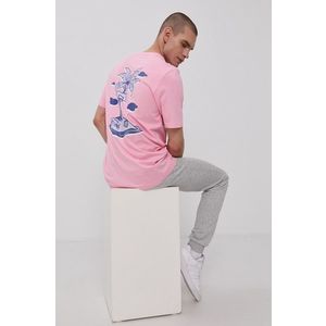 Bavlnené tričko adidas Performance ružová farba, s potlačou vyobraziť