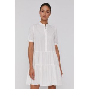 Bavlnené šaty Vero Moda biela farba, mini, oversize vyobraziť