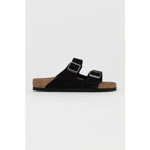 Kožené šľapky Birkenstock Arizona 1020735.BLACK-BLACK, pánske, čierna farba vyobraziť