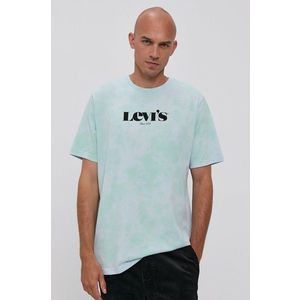 Bavlnené tričko Levi's s potlačou vyobraziť