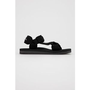 Sandále Jack & Jones pánske, čierna farba vyobraziť