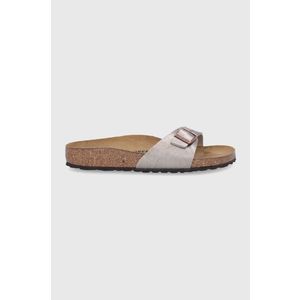 Kožené šľapky Birkenstock Madrid 1020632.Taupe-Taupe, dámske, zlatá farba vyobraziť