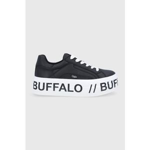 Topánky Buffalo čierna farba, na platforme vyobraziť