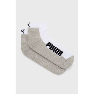 Ponožky Puma (2-pack) 907950 biela farba vyobraziť