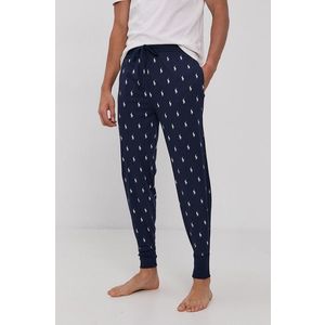 Pyžamové nohavice Polo Ralph Lauren pánske, tmavomodrá farba, vzorované vyobraziť