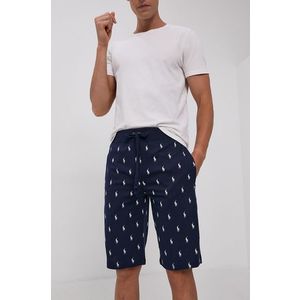 Pyžamové šortky Polo Ralph Lauren pánske, tmavomodrá farba, vzorované vyobraziť