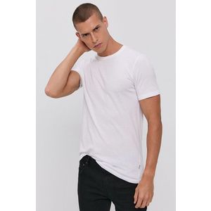 Bavlnené tričko !SOLID biela farba, jednofarebné vyobraziť